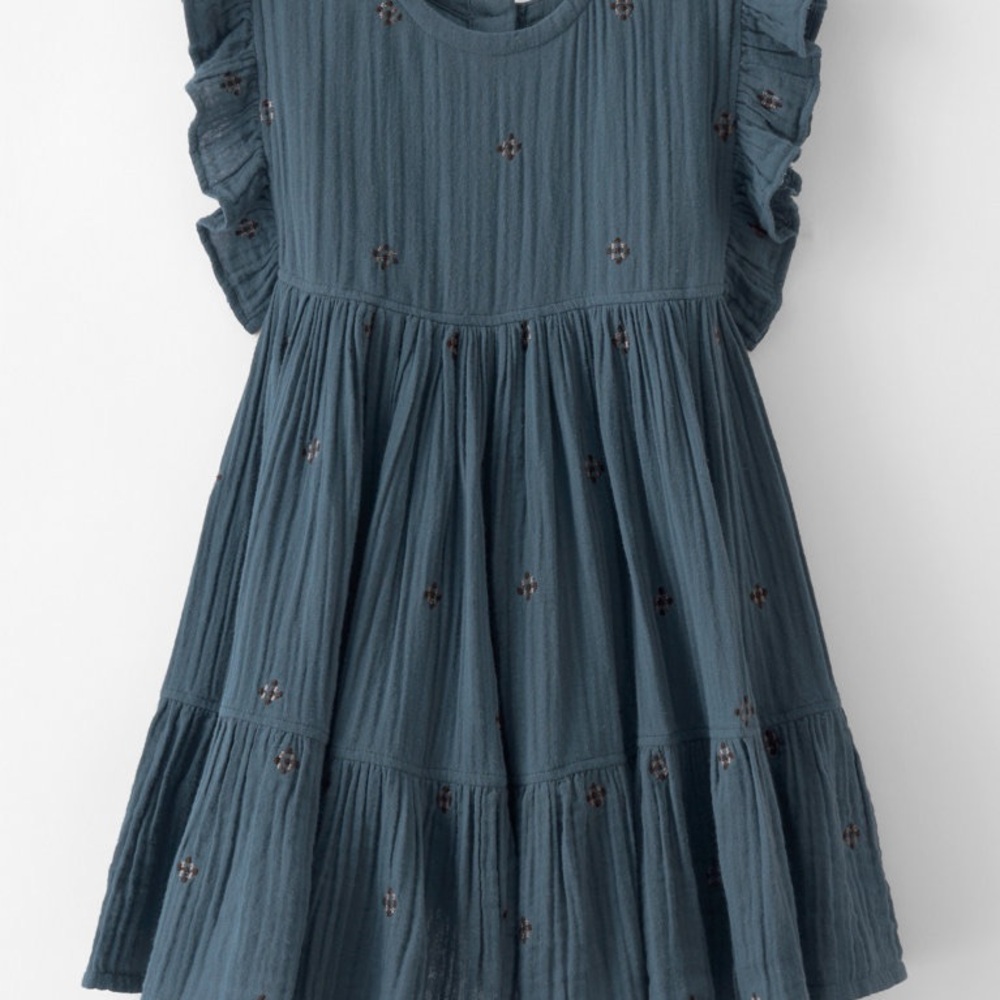 New Girls' Kit Dress by Pink Chicken tiered twirl dress size 8